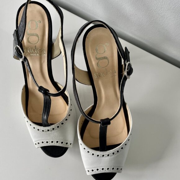 Vintage - Gadea of Spain Black & White Leather "Mary Jane" Shoes - Picture 6 of 13